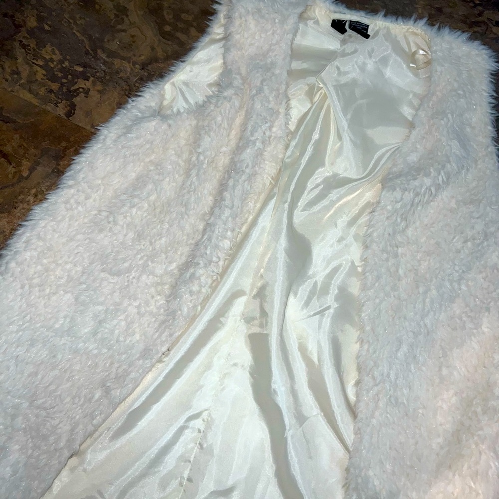 White Teddy Vest